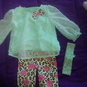 Beautiful mint green health tex new girls outfit!